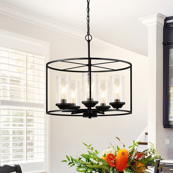 Lantern chandelier black best sale
