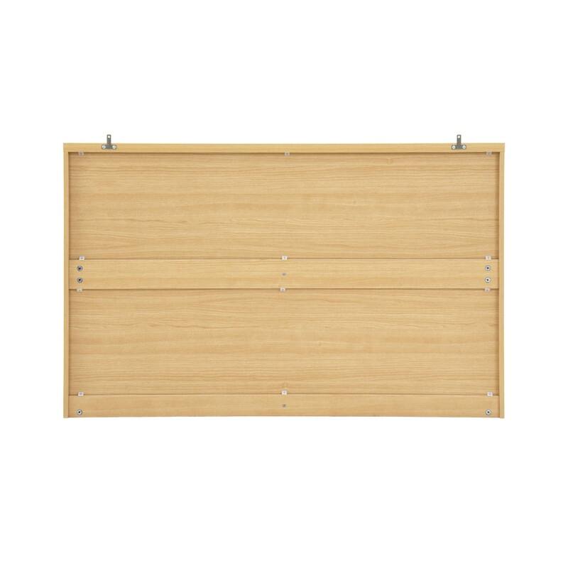 6-Drawer Wooden Storage Cabinet & Dresser, Clothes Organizer with Wavy Drawer Panels