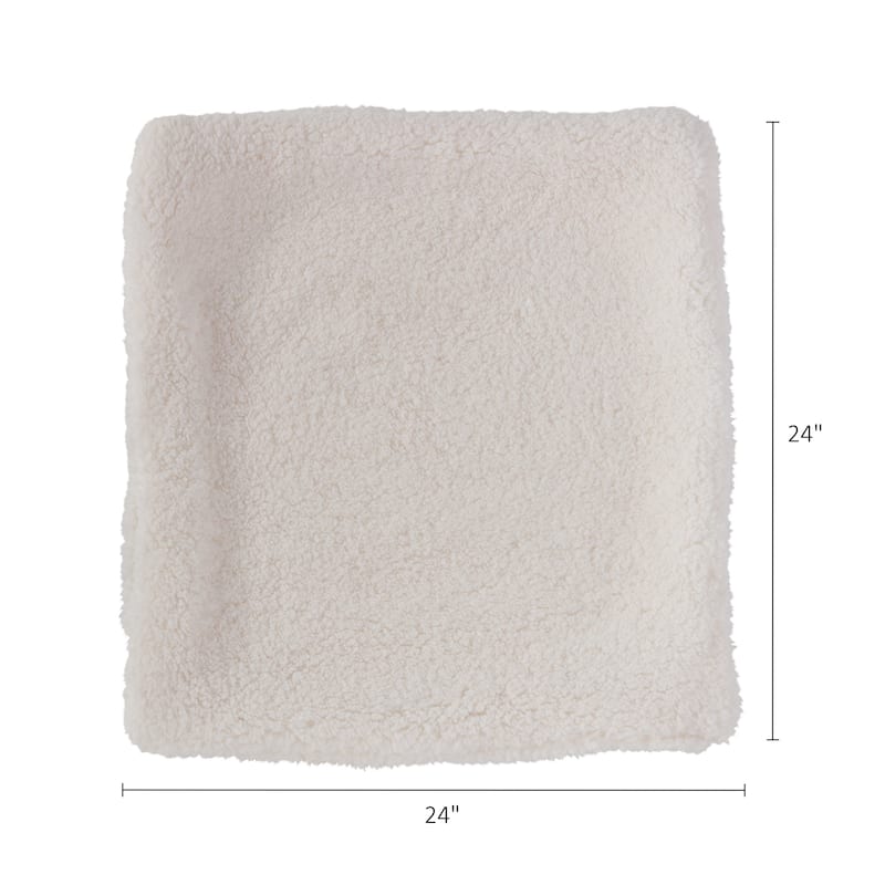 Cozy Sherpa Throw Pillow Cover