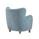 preview thumbnail 65 of 92, Bacho Fabric Wingback Accent Chair by GDFStudio