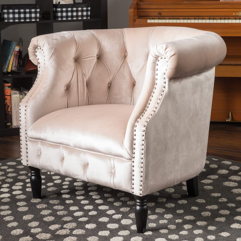 Christopher Knight Home - Akira Velvet Club Chair - Champagne