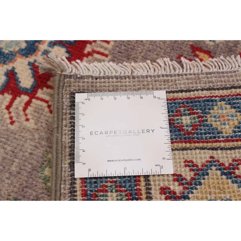 ECARPETGALLERY Hand-knotted Uzbek Ghazni Taupe Wool Rug - 3'2 x 5'0