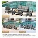 preview thumbnail 77 of 99, 5-Piece Teak Outdoor Conversation Set with Tables.