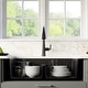 preview thumbnail 70 of 75, Karran Retrofit Farmhouse Quartz 34 in. Double Bowl 50/50 Sink Kit