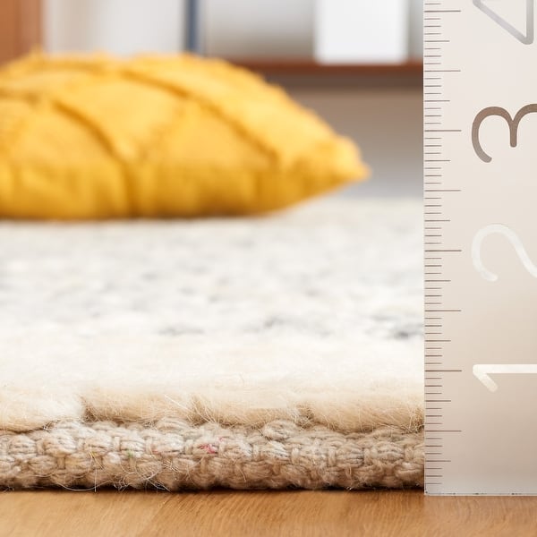 dimension image slide 1 of 2, SAFAVIEH Handmade Natura Tere Farmhouse Trellis Wool Rug