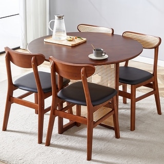 Round Dining Table Set Solid Wood Dining Table Set - Bed Bath & Beyond ...