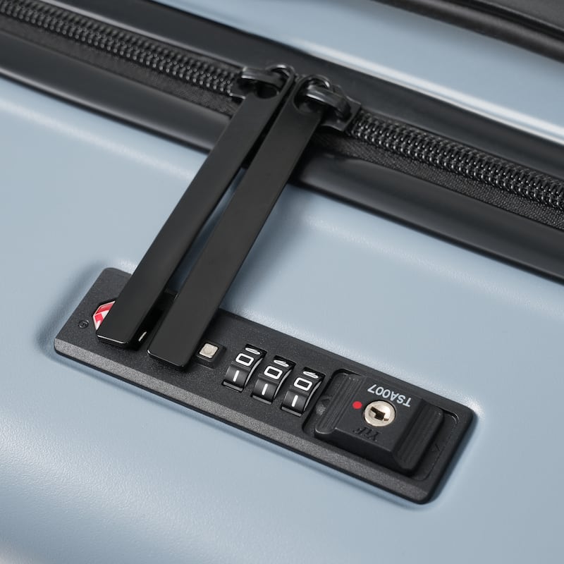 5 Piece ABS Hardside Lightweight Expandable Suitcase with USB Port