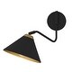 preview thumbnail 9 of 12, Alscott 1-Light Matte Black Wall Sconce