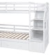 preview thumbnail 7 of 10, Twin over Twin Bunk Bed with Slide and Desk