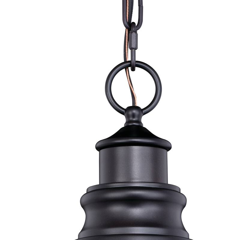 Outdoor Pendant Light - Bronze Gold Asian Allure Barn Dome - Modern Exterior Lighting - 61