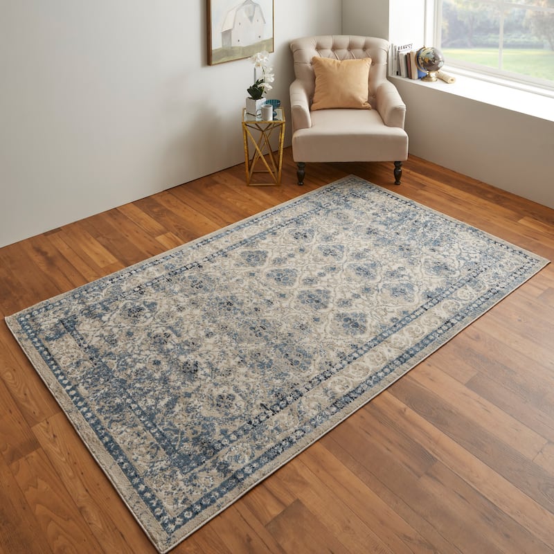 Wyllah Traditional Diamond Area Rug