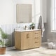 preview thumbnail 62 of 138, San Single Bath Vanity with Composite Stone Top without Mirror