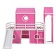 preview thumbnail 16 of 14, Fun and Durable Full Bunk Bed with Slide, Castle Elements, and Semi-Enclosed Space for Kids, Strong Support and Safety Features