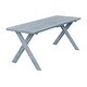 preview thumbnail 9 of 16, Pine 8' Cross-Leg Picnic Table Gray Stain