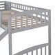 preview thumbnail 4 of 6, Grey Stairway Twin Size Loft Bed with Two Drawers and Slide