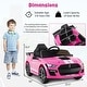 preview thumbnail 14 of 30, 12V Licensed Ford Mustang Shelby GT500 Kids Ride on Car with Remote Control for Kids Aged 3-8-Red