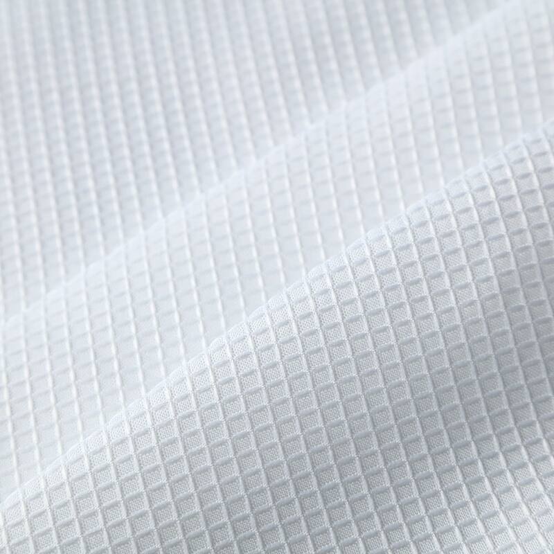 Waffle Fabric Shower Curtain for Bathroom