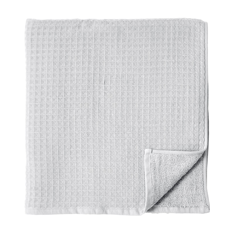 Waffle Twist Bath Towel - Bath Towel - Grey