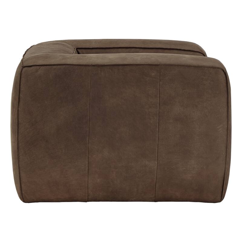 Divya Outback Leather Accent Chair by iNSPIRE Q Modern