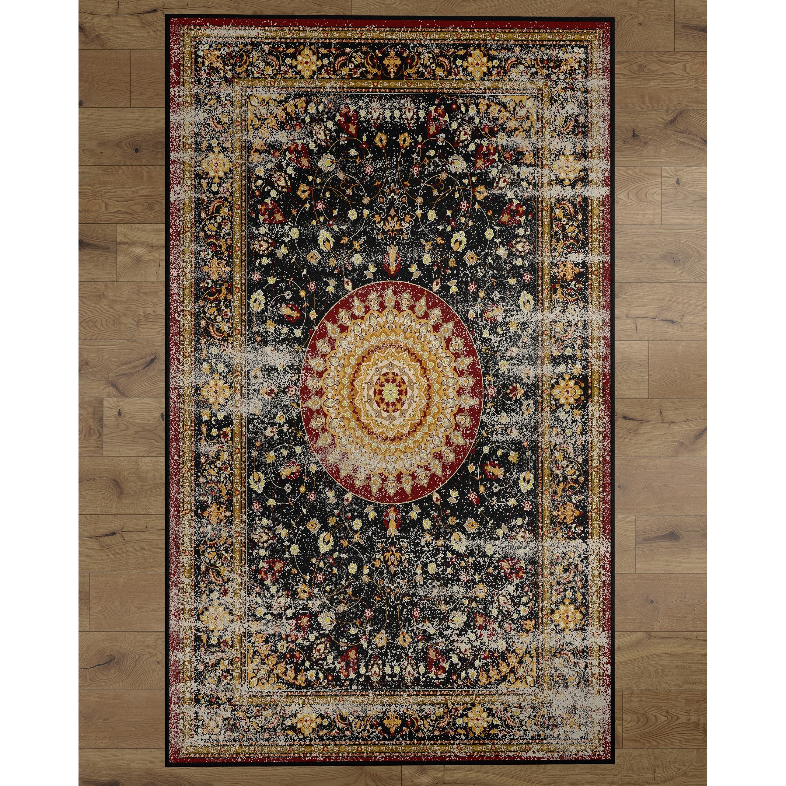 Shop Deerlux Traditional Oriental Persian Style Living Room Area Rug With Nonslip Backing Classic Red Overstock 31849505