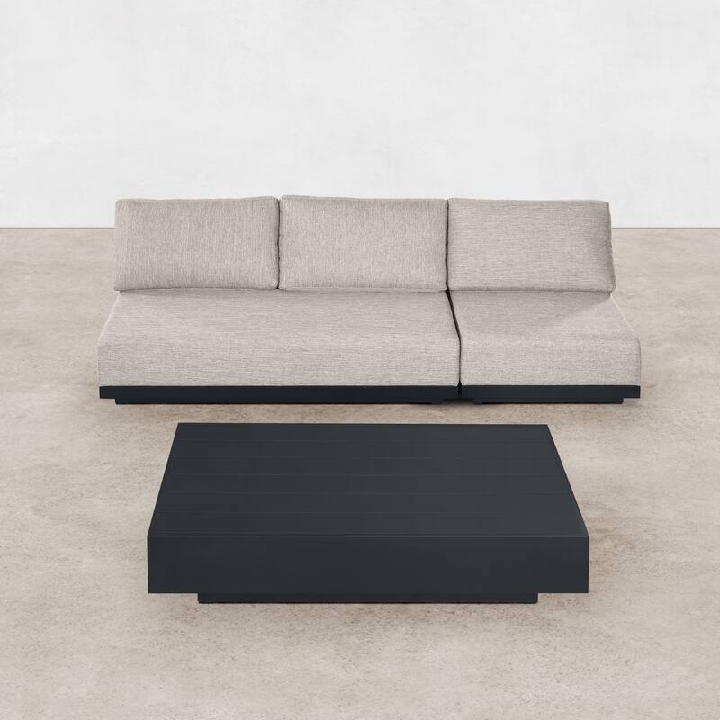 Oslo Aluminum Outdoor Upholstered Lounge Set - 3-Piece