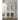 Distressed white-wash finish 6 Drawer Curio Cabinet - 82H x 48.25W x 18D