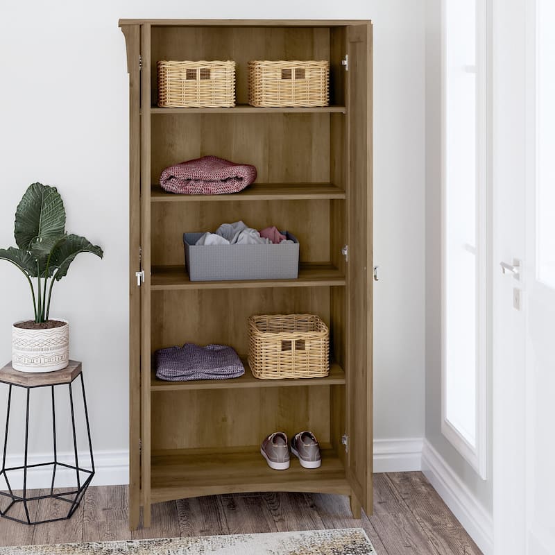 Salinas Tall Storage Cabinet with Doors by Bush Furniture