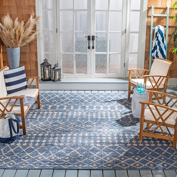 Safavieh Courtyard Jeljazka Indoor/ Outdoor Rug. Opens flyout.