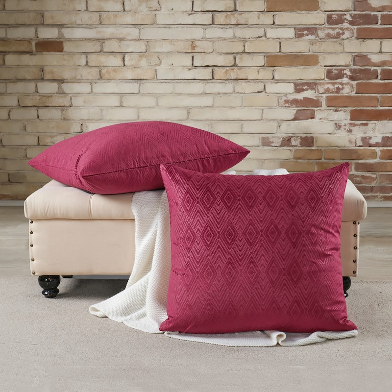 Tonopah Ikat Velvet Throw Pillow Cover Set, NO INSERT