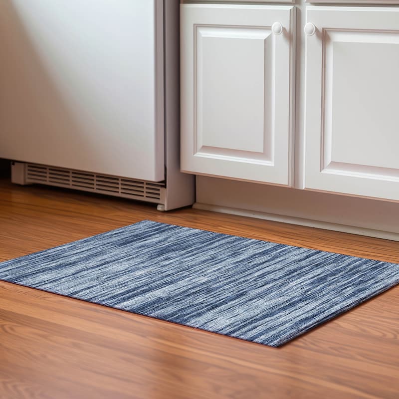 Premium Washable Super Soft Casual Ombre Mayfield Rug - Blue - 1'8" x 2'6"