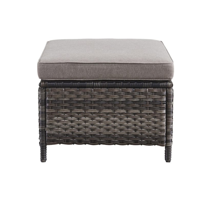 Gymojoy 2 Piece Outdoor Ottoman Wicker Patio Ottomans