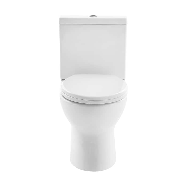 Bleu Two-Piece Elongated Toilet Dual-Flush 1.1/1.6 Gpf - 31" x 19" 32" - 31" x 19" 32" - White