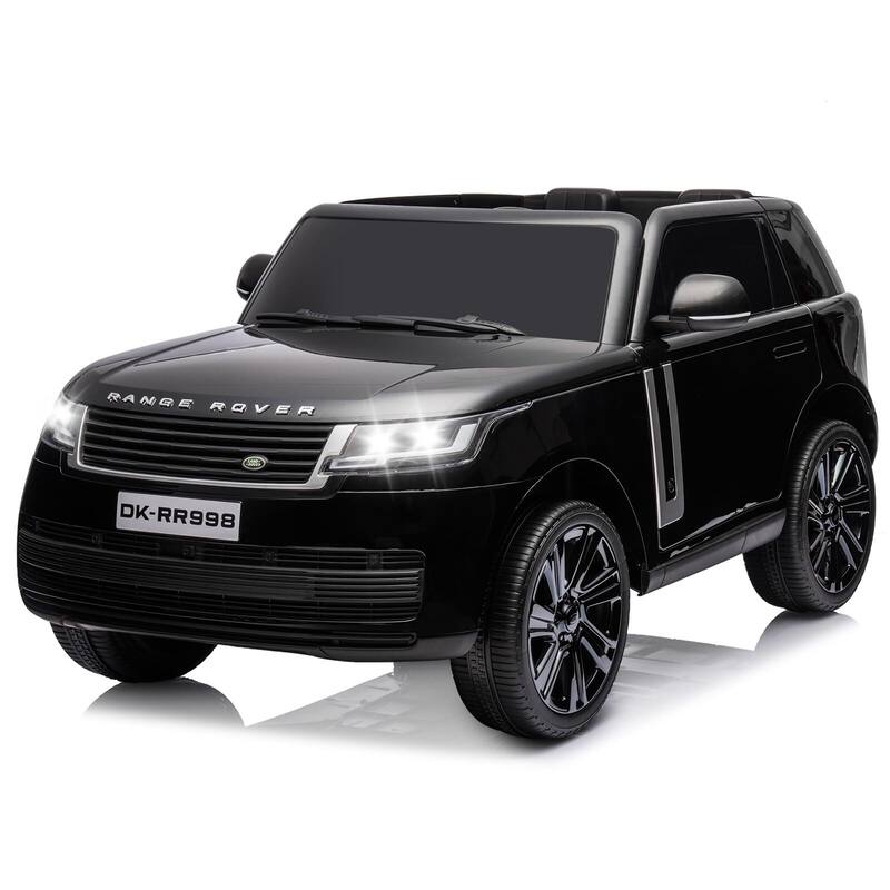 24V 2-Seater Licensed Land Rover Ride On Car Toy - Black