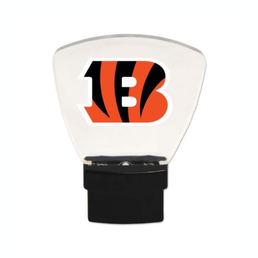 NFL LED Night Lights, Cincinnati Bengals, with Team Logo
