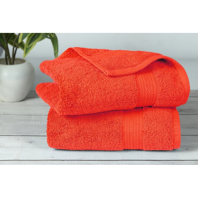 Cotton 600GSM Bathroom Hand Towel 18X28 Inch by Ample Decor