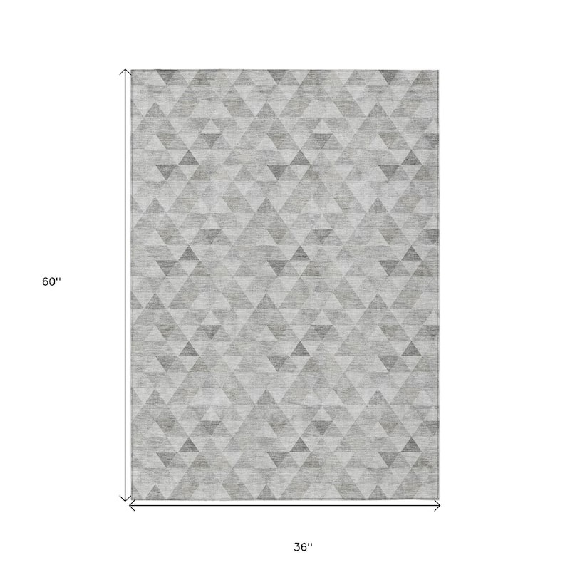 HomeRoots Geometric Transitional Rectangle Outdoor Rug