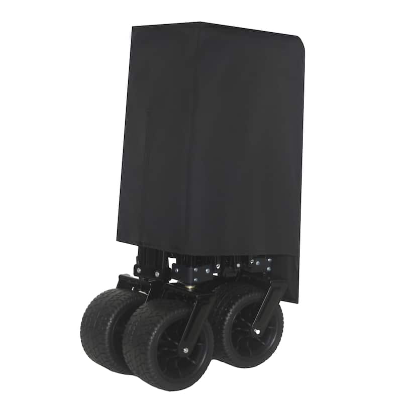 Heavy-Duty Foldable Utility Wagon - 480lbs Capacity, Patented Ultra-Stable Frame, 1:6 Space-Saving Fold & 7"All-Terrain Wheels