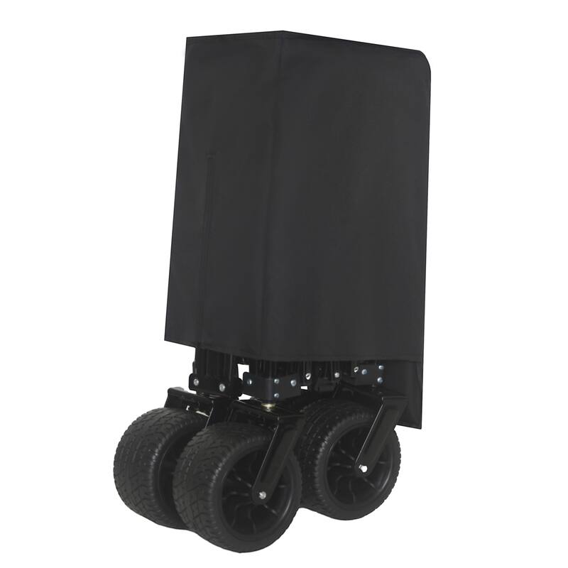 Heavy-Duty Foldable Utility Wagon - 480lbs Capacity,1:6 Space-Saving Fold & 7" All-Terrain Wheels,No Assembly Needed