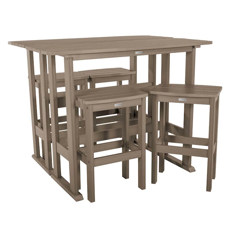 Lehigh 6-Piece Outdoor Balcony Set - Bar-height