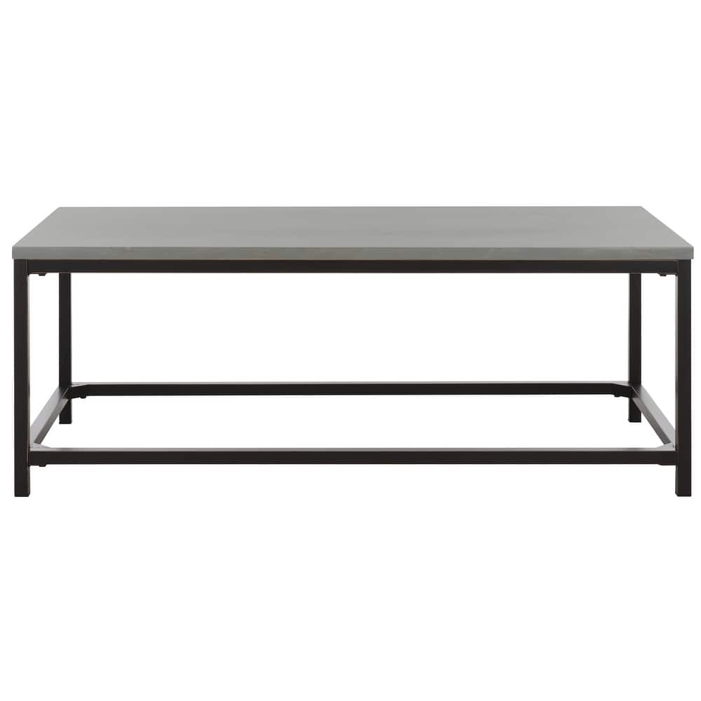 SAFAVIEH Aino Reclamined Wood Finish Coffee Table - 48" x 24" x 17.7" - 48Wx24Dx18H
