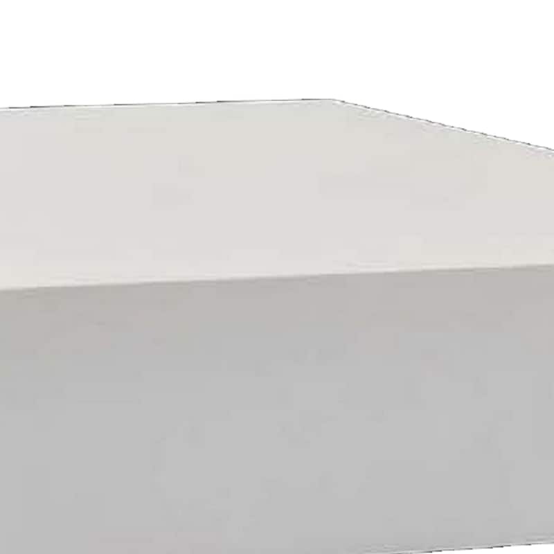 30 Inch Square Display Platform, Thick Wooden Durable Riser, White Finish