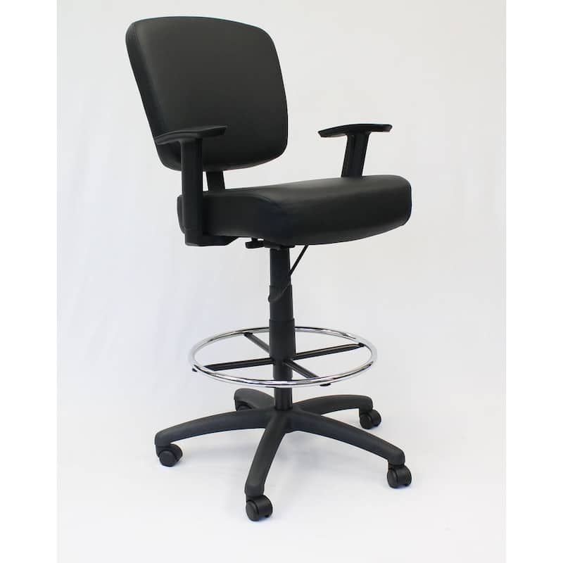 Boss Office Products Black Oversized Drafting Stool - Black