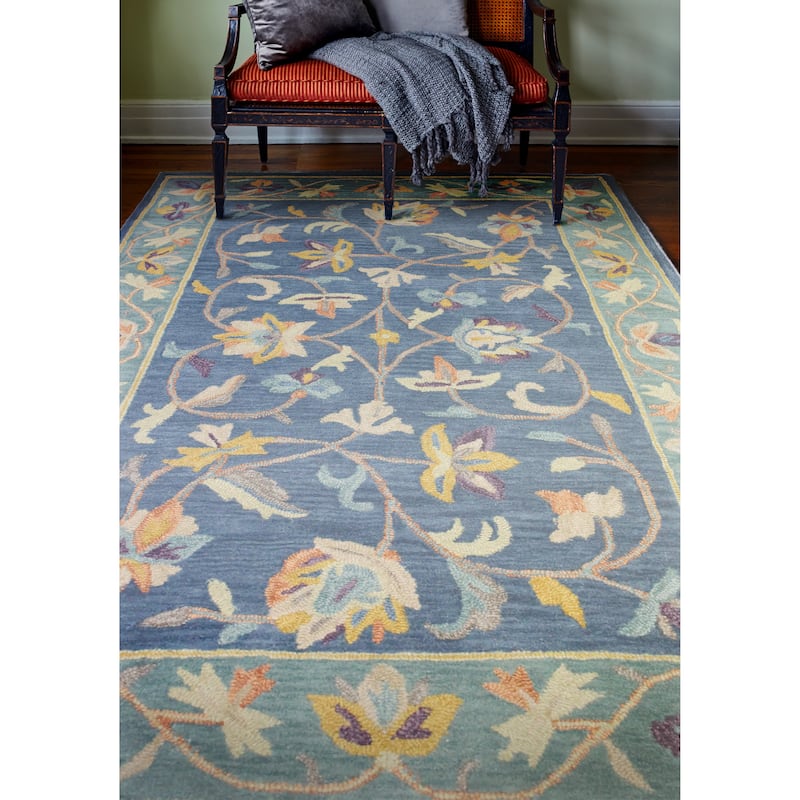 Bashian Priory Azure Transitional Area Rug