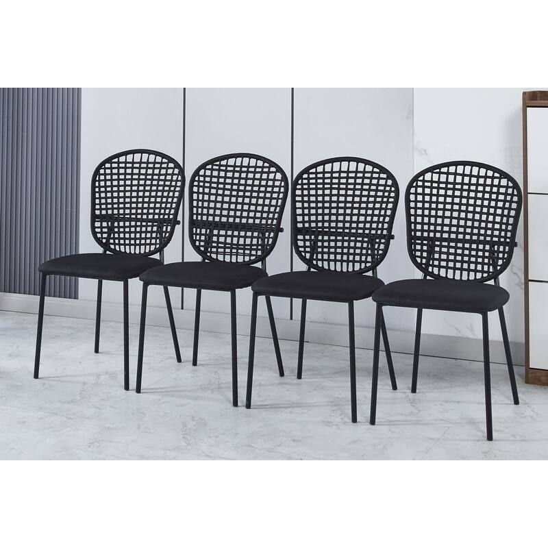 Dining chair coffee chair sennit chair set of 4,