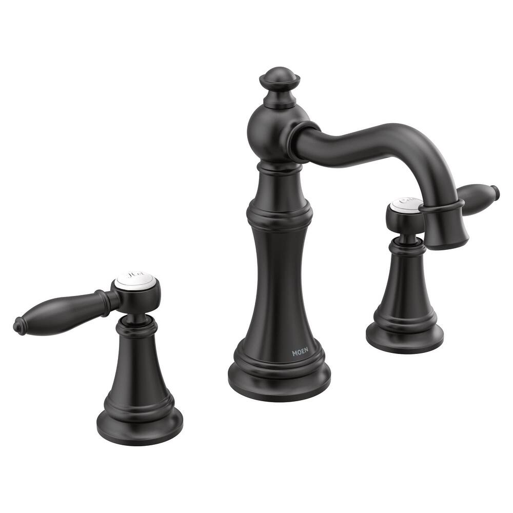 Moen TVS42108 Weymouth 1.2 GPM Widespread Bathroom Faucet with Pop-Up
