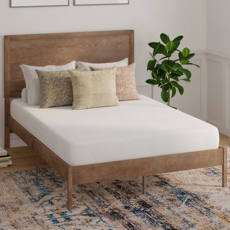 Memory Foam Mattress in a Box Infused with Charcoal & Green Tea
