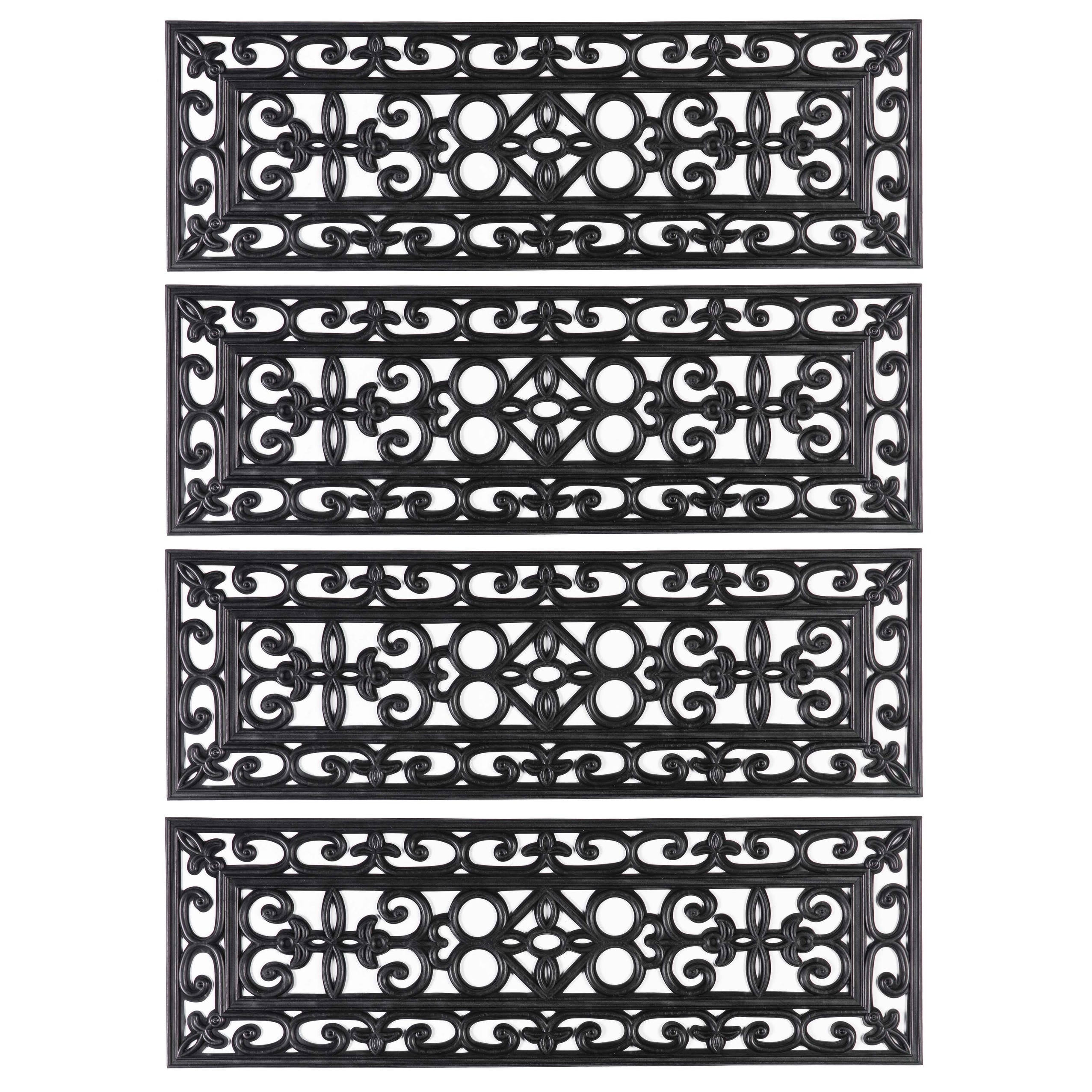 Stair Mat Hummingbird 4er Set Textile Stair Mat Anti Slip Mat Carpet 