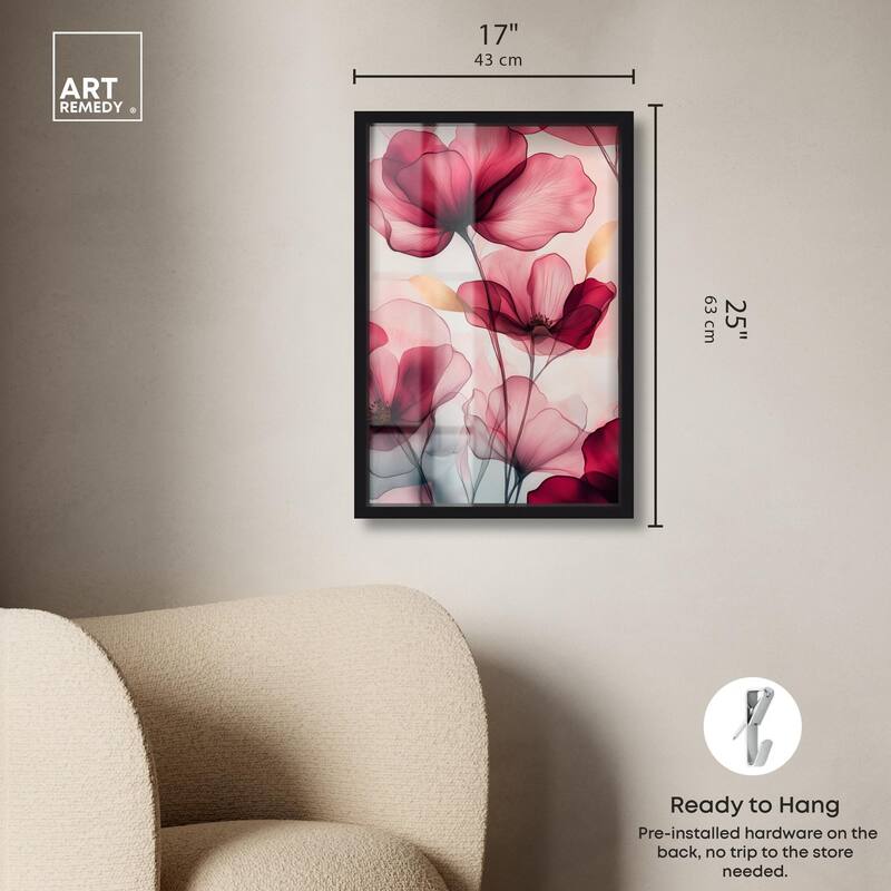 Chiffon Cherry Charm Shadowbox by Art Remedy