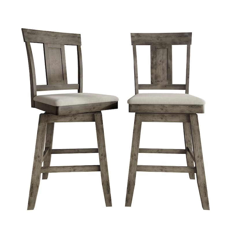 CraftPorch Luxury Swivel Counter Chair - Dark Grey