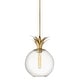preview thumbnail 1 of 1, Hinkley Lighting Palma 1 Light 11" Wide Pendant Heritage Brass